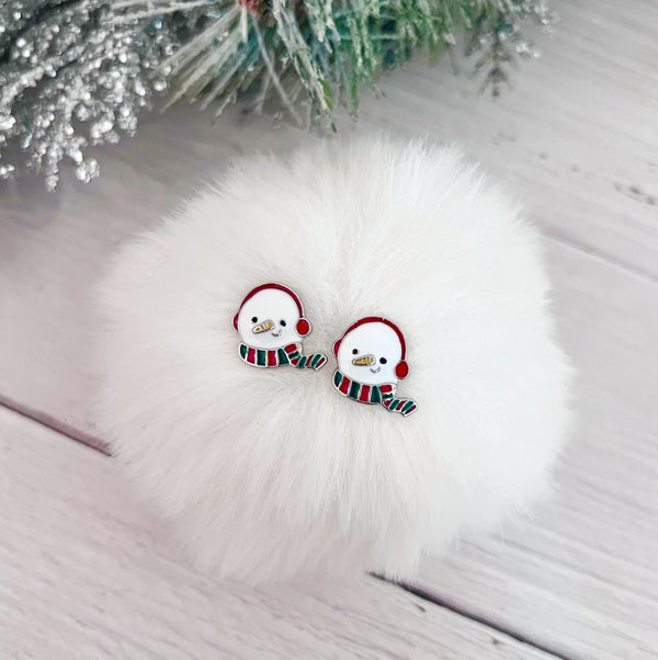 Snowman Stud Earrings