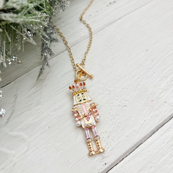 Rhinestone Nutcracker Necklace
