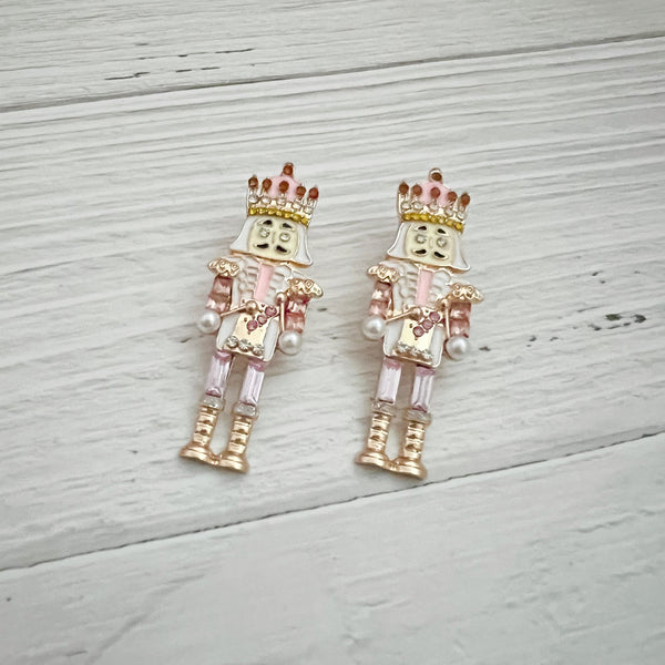 Rhinestone Nutcracker Earrings