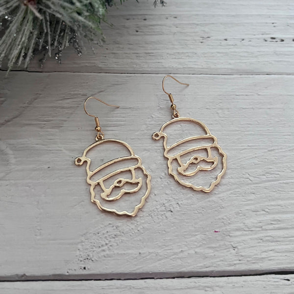 Hollow Santa Silhouette Earrings