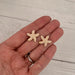 Starfish Pearl Stud Earrings