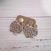 Leopard Turkey Dangle Post Earrings