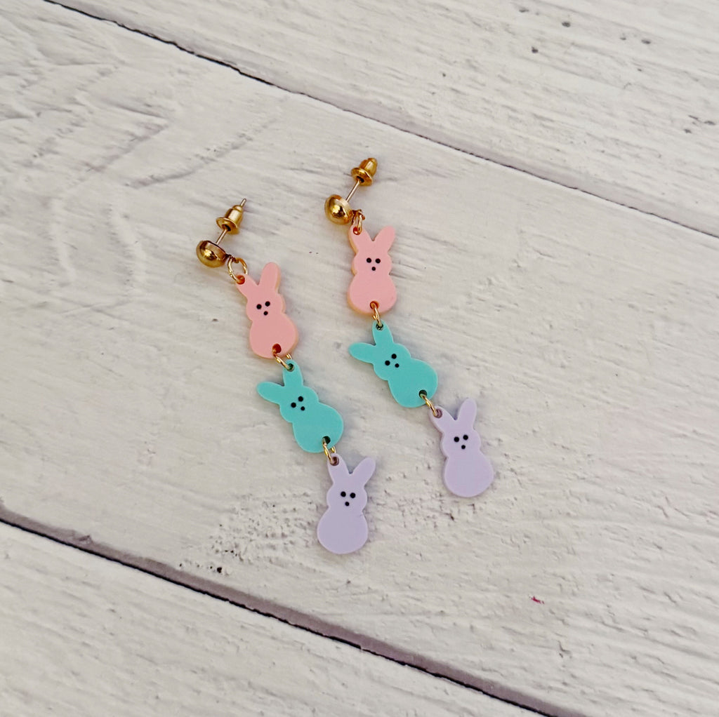 Triple Peep Earrings