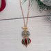 Retro Ornament Toggle Necklace