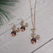 Rhinestone Rudolph Dangle Earrings