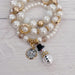 Pearl Snowman Bracelet Set