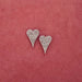 Rhinestone Long Heart Stud Earrings