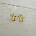 Rhinestone Turtle Stud Earrings