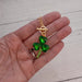 Rhinestone Shamrock Toggle Necklace