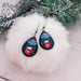 Winter Time Cocoa Drop Earrings