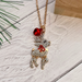 Rhinestone Prancer Necklace