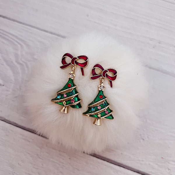 Bow Tree Earrings