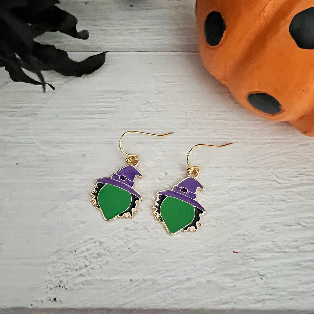 Green Witch Earrings