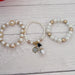 Pearl Snowman Bracelet Set