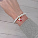 Red Checker Heart Bracelet