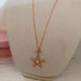 AB Crystal Starfish Toggle Necklace