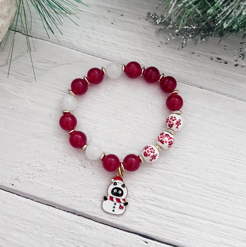 Snowman Cat Bracelet