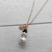 Pearl Snowman Toggle Necklace