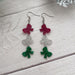 Glitter Bow Trio Earrings