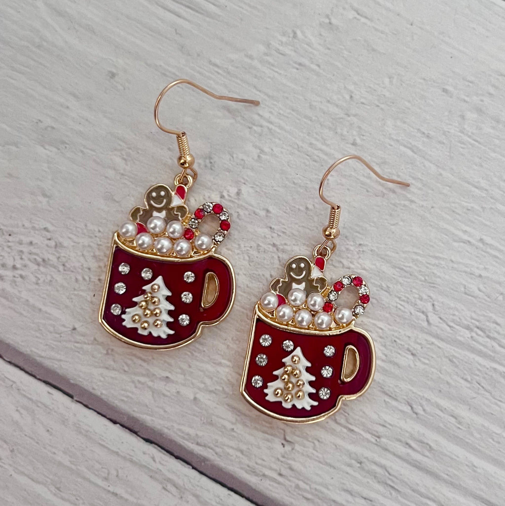 Chic Cocoa Mug Earrings