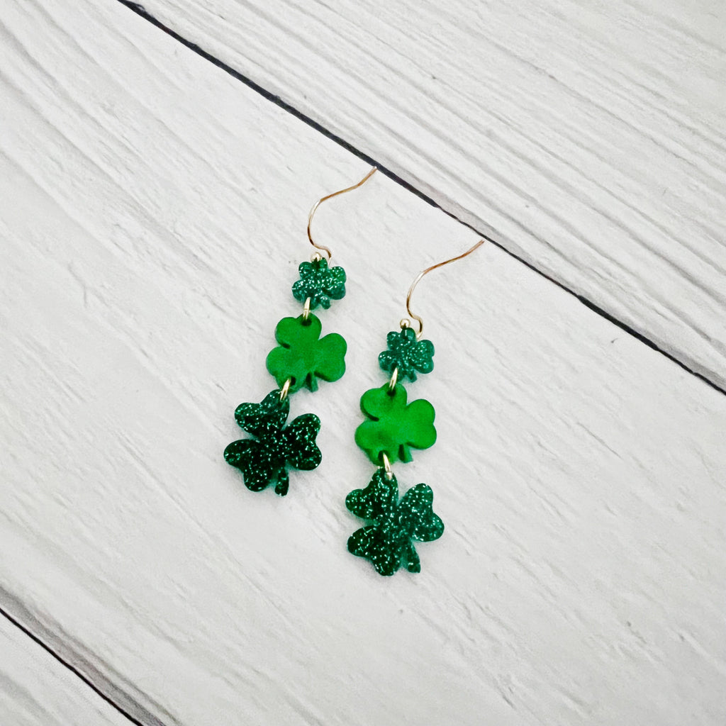 Triple Shamrock Dangles