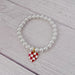 Red Checker Heart Bracelet