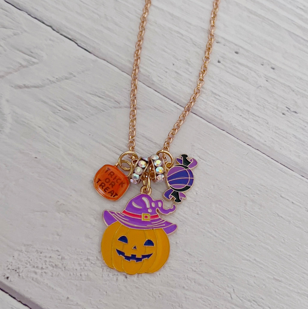 Jack-o-Lantern Jumble Necklace