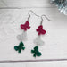 Glitter Bow Trio Earrings