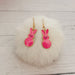 Enamel Peep Dangle Earrings