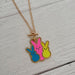 Three Peeps Toggle Necklace