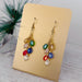 Beaded Christmas Light Earrings