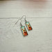 Rectangle Glass Bunny Earrings