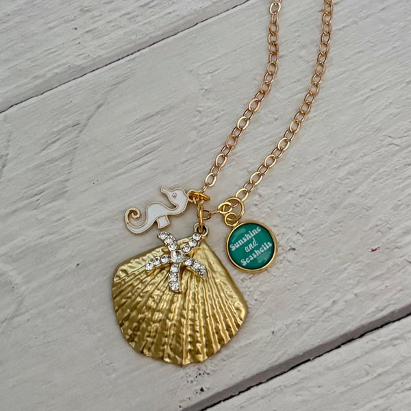 Sunshine and Seashells Necklace