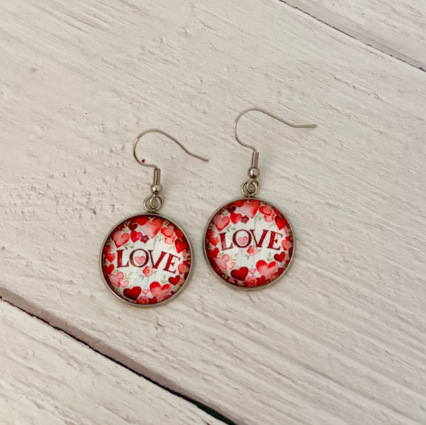 Round Love Earrings