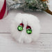 Green Grumpus Christmas Earrings