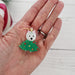 Christmas Tree Dog Earrings