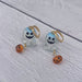 Ghost Charms on Huggie Hoop Earrings