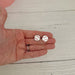 Glitter Baseball Stud Earrings