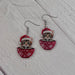 Christmas Kitty Cup Earrings