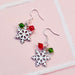 Snowflakes with Beads Earrings