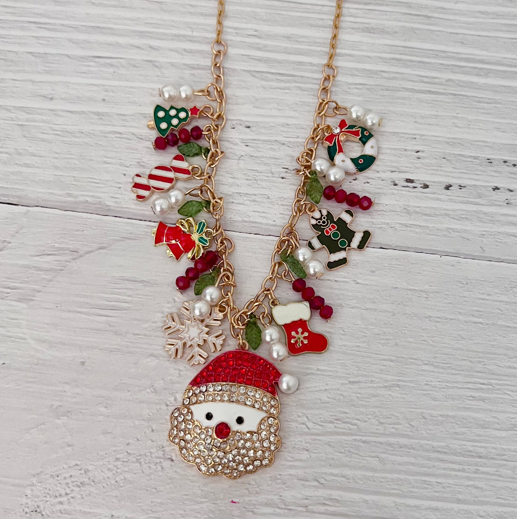 Santa Christmas Party Necklace