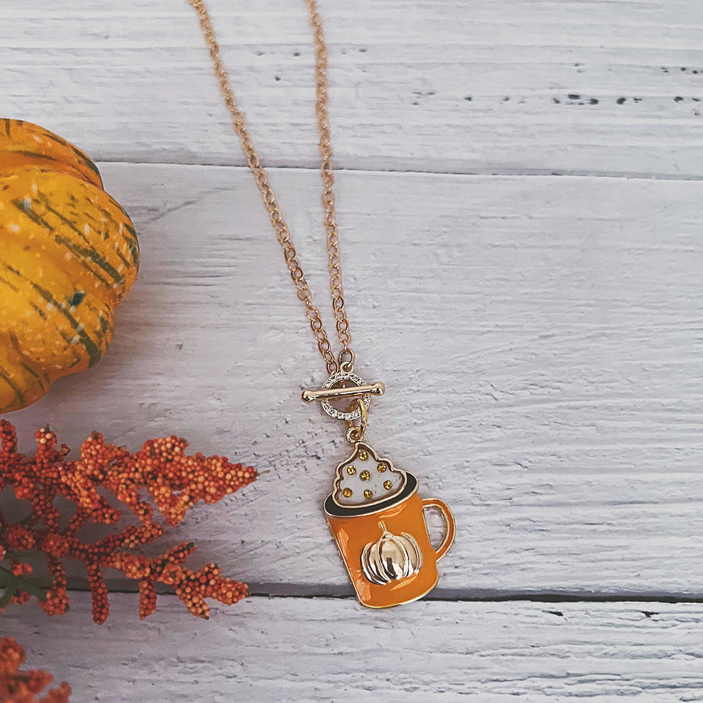 Pumpkin Spice Toggle Necklace