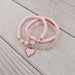 Pastel Pink Love Bracelet Set