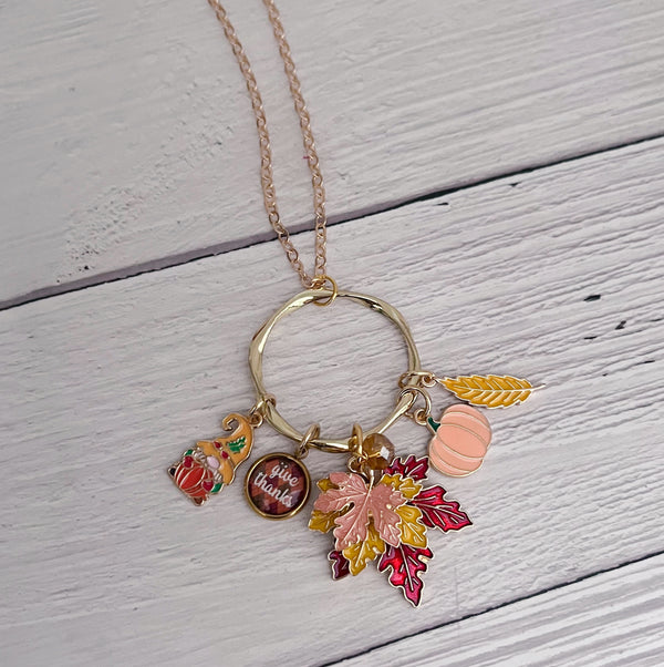 Give Thanks Autumn Jumble Necklace