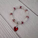 Red Crystal Heart Bracelet