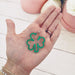 Glitter Shamrock Hoops