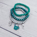 Frosty Teal Cocoa Bracelet Set