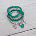 Frosty Teal Cocoa Bracelet Set