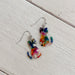 Colorful Cello Cat Earrings