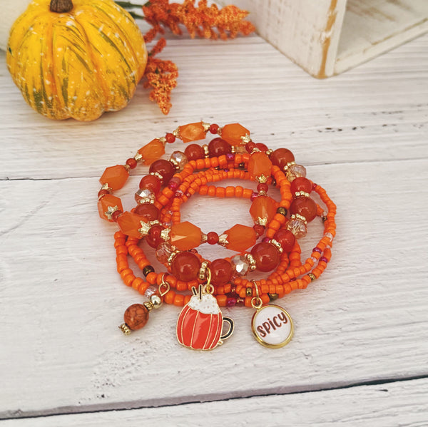 Pumpkin Spicy Bracelet Set